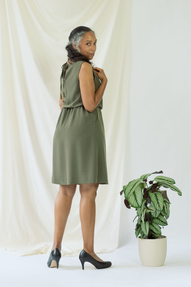 Bella Dress Olive Green