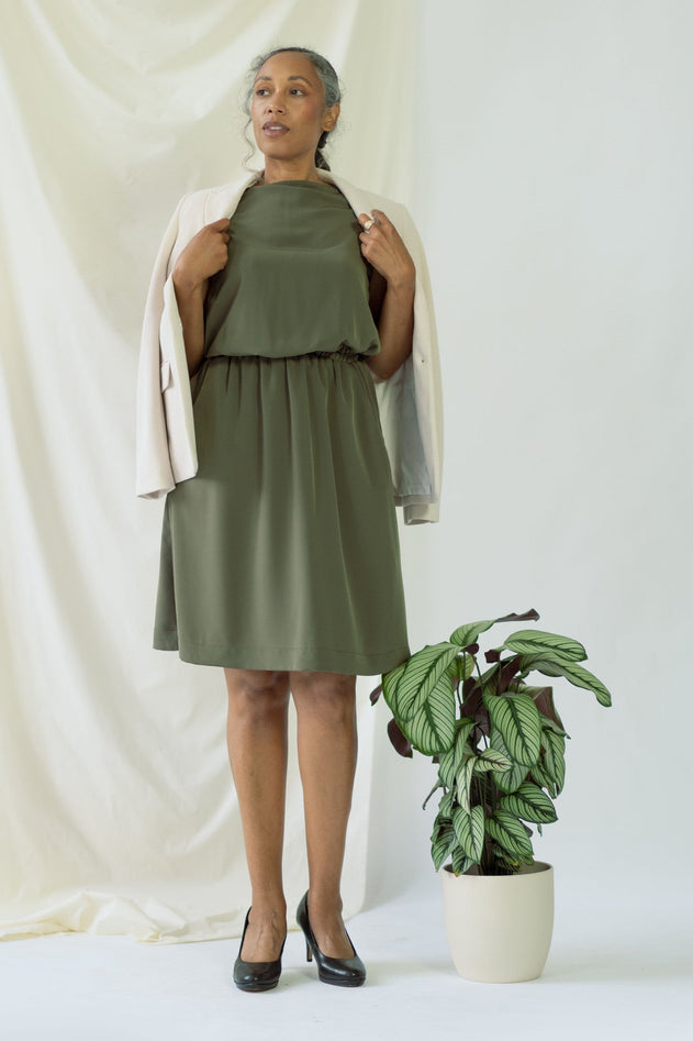 Bella Dress Olive Green