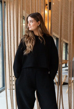 Aiko Loungewear Set Black