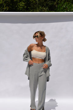 Kuta Linen Jacket Grey