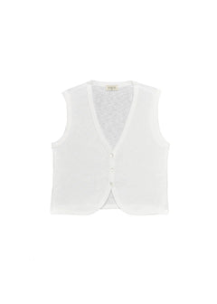 Cali Knitted Vest White