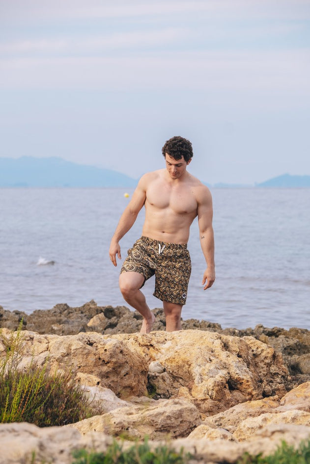 Forest Paisley Swim Shorts