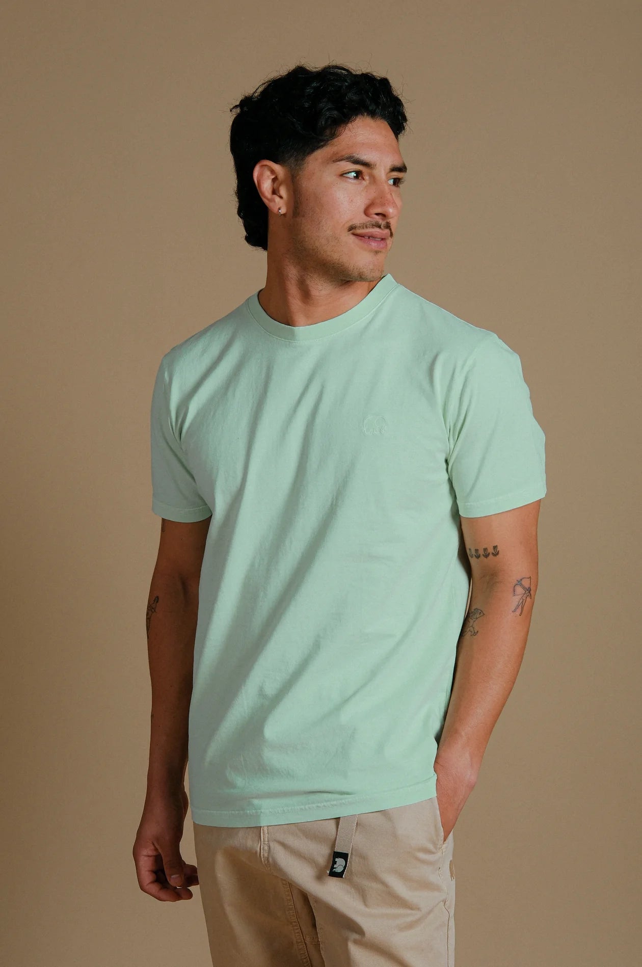 Men's Essential Pigment T-Shirt Dusty Aqua