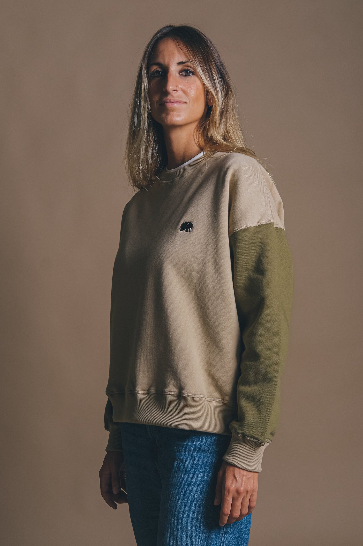 Naisten Oversized Collegepaita Vihreä