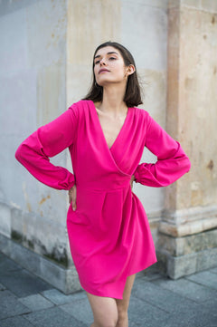 Luna Raspberry Dress