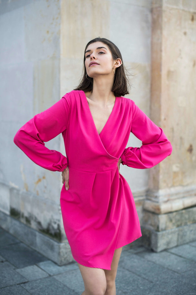 Luna Raspberry Dress