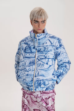 Spajz Reversible Puffer Jacket Farm