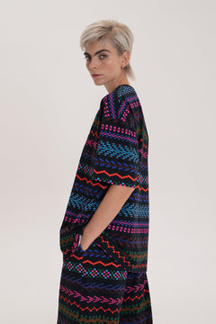 Vizitke Oversized T-shirt Pixel Dark