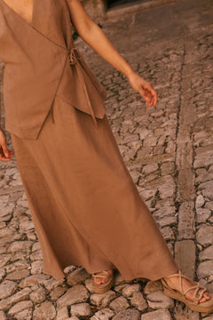Ciara Linen Slip Skirt