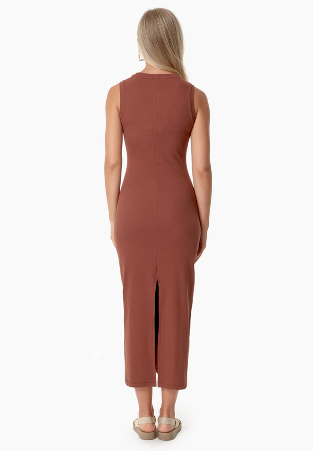 Durru Dress Coffee Brown
