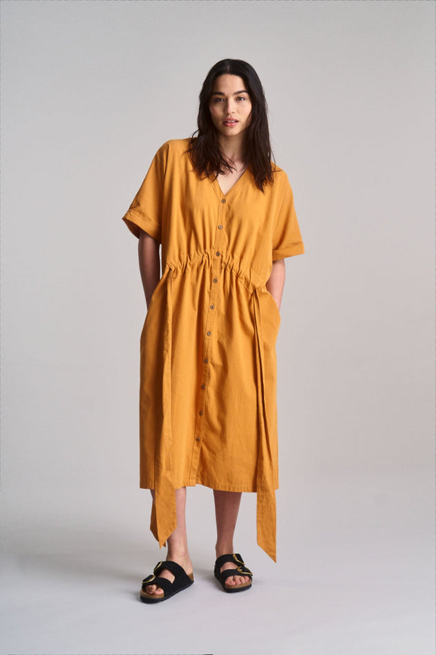 Dusk Organic Cotton Dress Orange