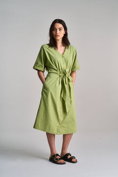 Dusk Organic Cotton Dress Sage