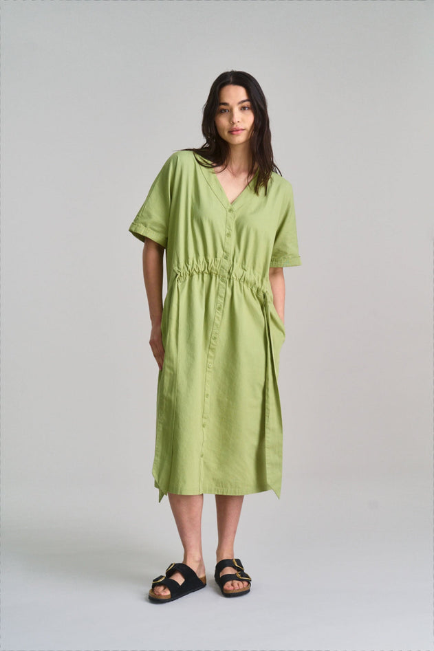 Dusk Organic Cotton Dress Sage