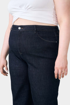Dew Flared Soft Jeans Plus Size Raw Denim