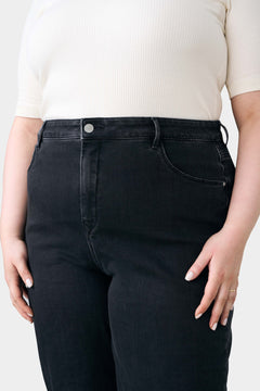Dew Flared Soft Jeans Plus Size Black Denim