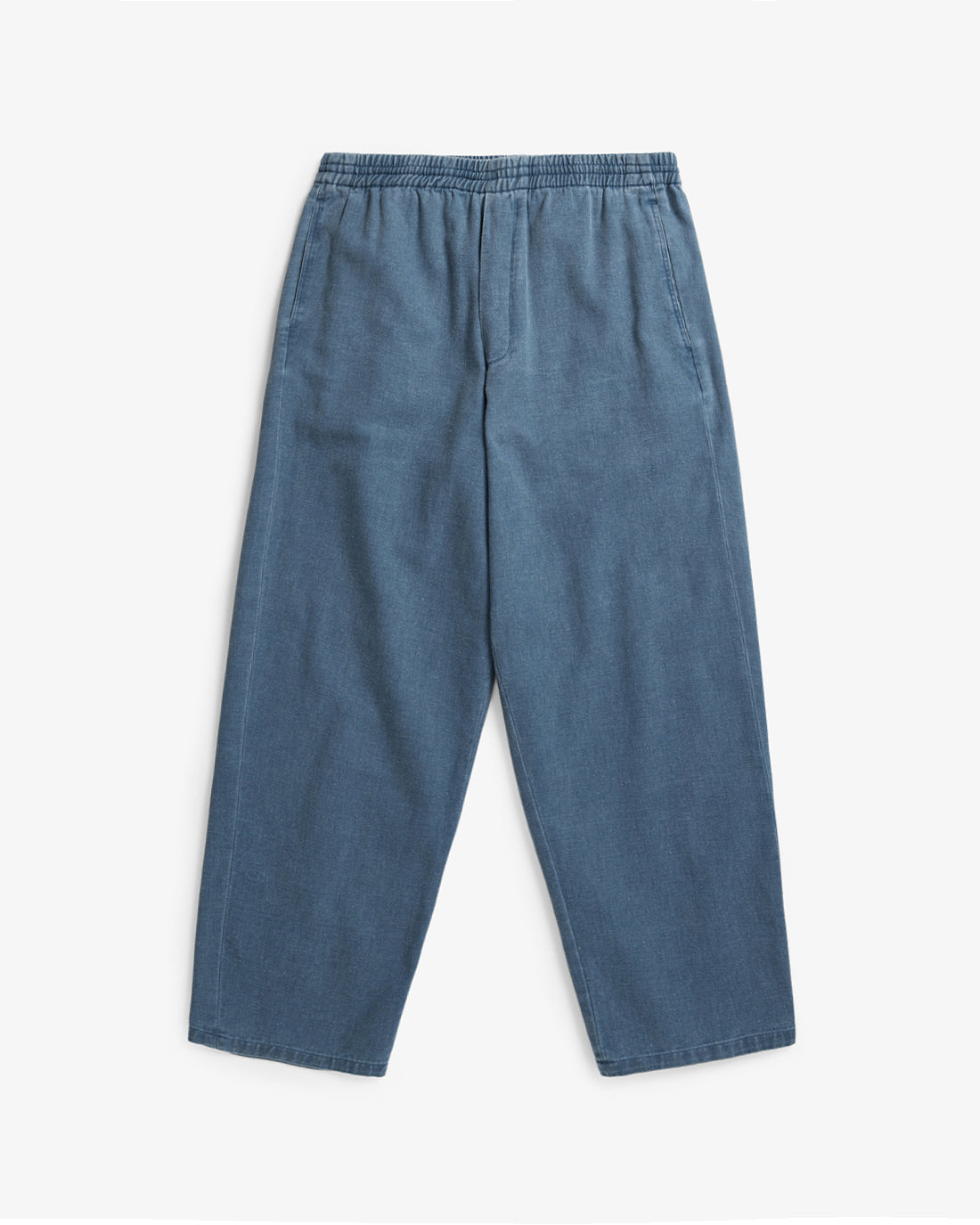 Wide Pants Washed Denim