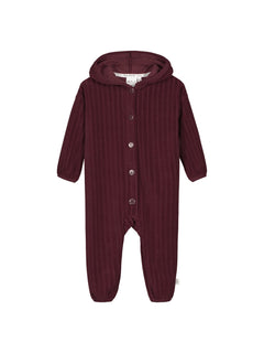 Kids' Velour Hooded Jumpsuit