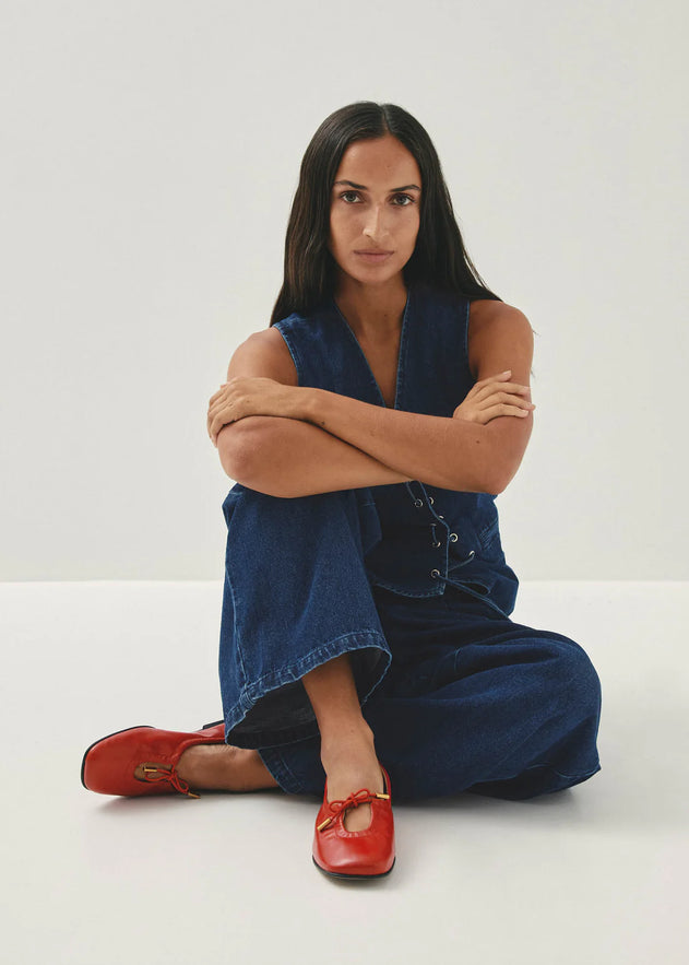Rosalind Nahkaballerinat Punainen