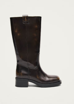 Sajan Brown Leather Boots