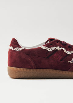 Tb.490 Crochet Burgundy Leather Sneakers