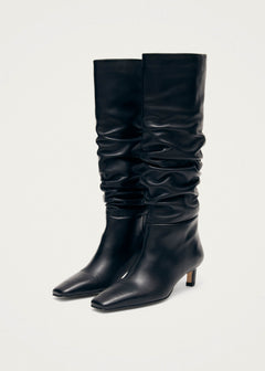 Kalila Leather Boots Black