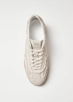 Tb.490 Crochet Cream Leather Sneakers