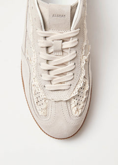 Tb.490 Crochet Cream Leather Sneakers