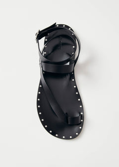 Tallula Leather Sandals Black