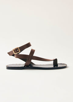 Tallula Leather Sandals Brown