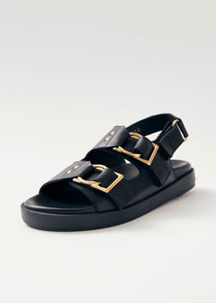 Maui Leather Sandals Black