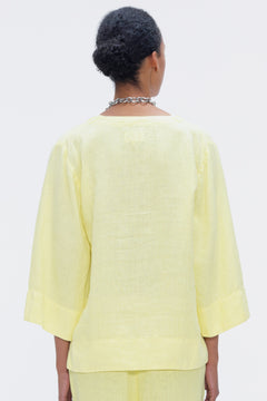 Blossom L Blouse Lime Green