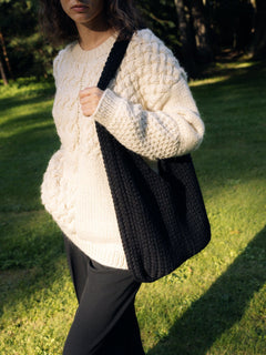 Pintinė Crochet Bag Black