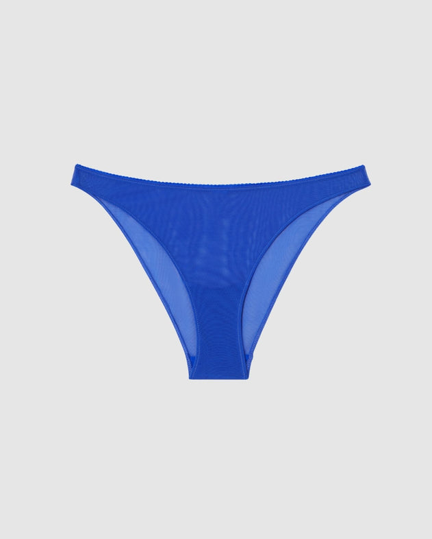 Mesh Bikini Briefs Electric Blue