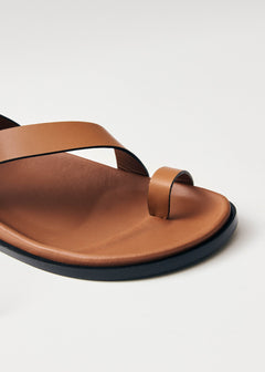 Myles Leather Sandals Brown