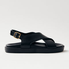 Nico Leather Sandals Black