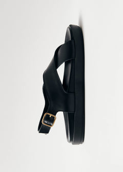 Nico Leather Sandals Black