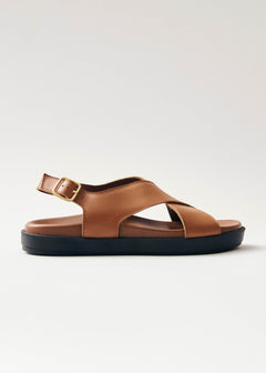 Nico Leather Sandals Brown