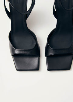Riya Leather Sandals Black