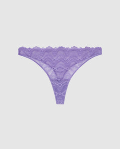 Lace Thong Electric Lilac