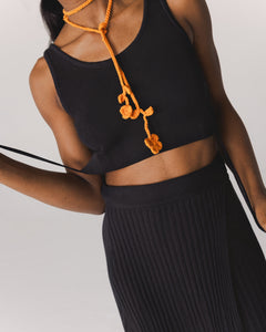 Šatrija Cotton Wrap Skirt Black