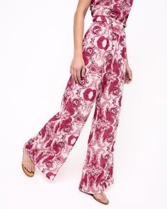 Penelope Print Flared Trousers
