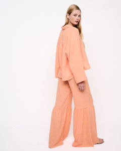 Flared Trousers Peach