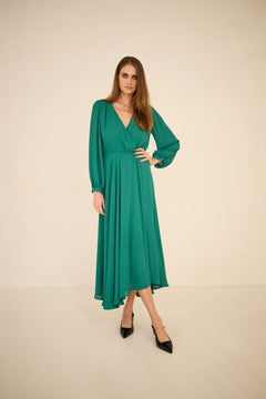 Magnolia Dress Emerald Green