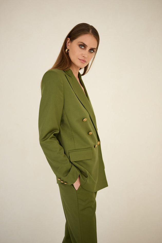 Double-breasted Jacket Olive