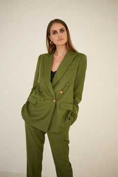 Double-breasted Jacket Olive