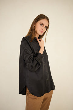 Silk Shirt Black