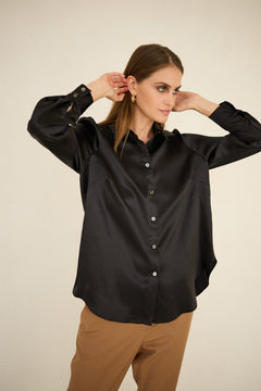 Silk Shirt Black