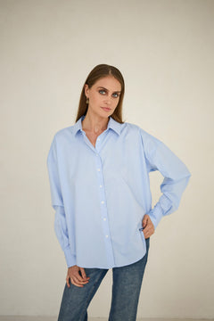 Classic Oversized Shirt Light Blue