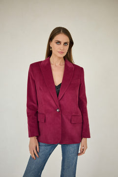 Corduroy Jacket Burgundy