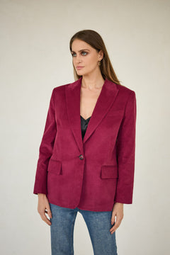 Corduroy Jacket Burgundy